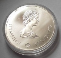 1973, HATALMAS EZÜST KANADAI, OLIMPIAI DOLLÁROK, BU ÉRMESZETT!