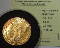 1765, MÁRIA TERÉZIA 2 DUKÁT, UP, Au+Ag, PP!