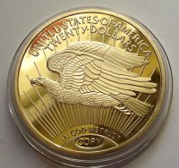 2011, USA, LIBERTY ARANY 20 DOLLÁR, REPLIKA, PP!