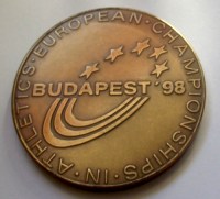 1998, BUDAPEST - ATLÉTIKAI EB, ÓRIÁSI BRONZ EMLÉKÉREM!