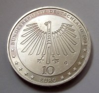 2003, EZÜST NÉMET 10 EURÓ, Semper, BU!