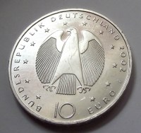 2002, EZÜST NÉMET 10 EURÓ, EURÓ BEVEZETÉSE, BU!
