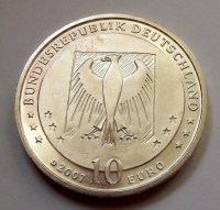 2007, EZÜST NÉMET 10 EURÓ, BUSCH, BU!