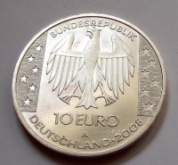 2008, EZÜST NÉMET 10 EURÓ, Himmelsscheibe von Nebra, BU!