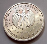 2010, EZÜST NÉMET 10 EURÓ, Porzellanherstellung, BU!