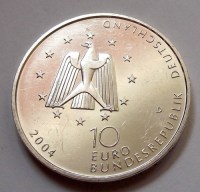 2004, EZÜST NÉMET 10 EURÓ, Columbus – Raumstation, BU!