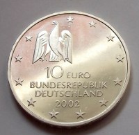 2002, EZÜST NÉMET 10 EURÓ, Documenta Kassel, BU!