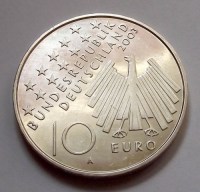 2003, EZÜST NÉMET 10 EURÓ, NDK NÉPFELKELÉS, BU!