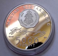 2007, BATTHYÁNY LAJOS ezüst 5000 Ft, PP!